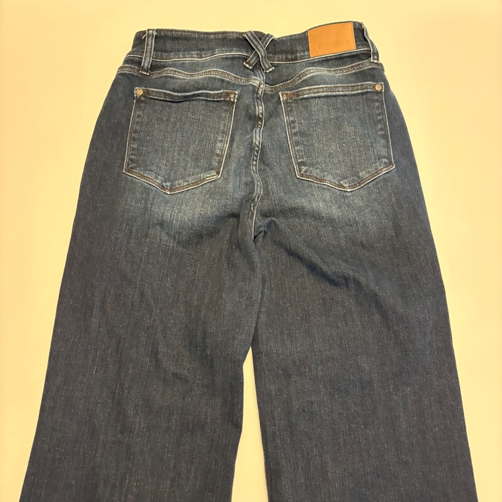 Judy Blue Wide Leg Jeans Womens 11/30 Dark Wash High Rise JB82642DK